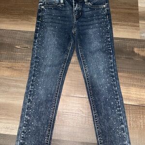 Stylish Kids' Blue Jeans with Studded Accents